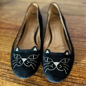 Quipid black cat flats
